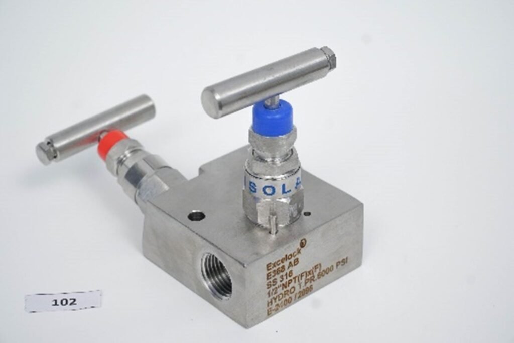 2 Valve Manifold Bar Type : E368 AB – Excel Hydro