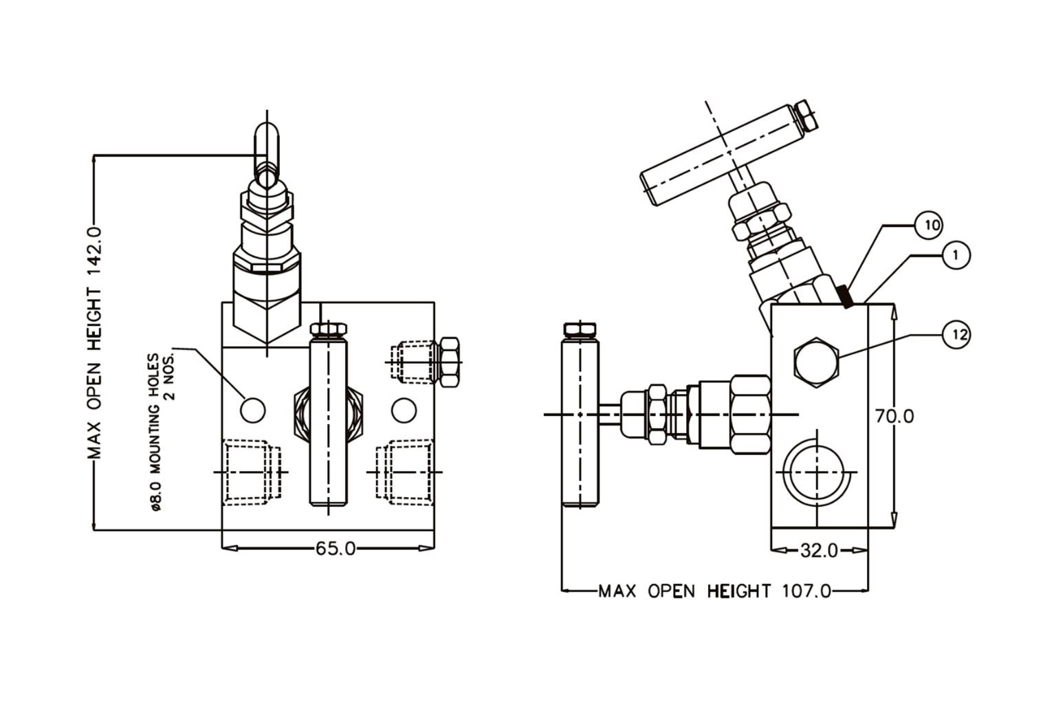 2 Valve Manifold Bar Type _ E368 AB