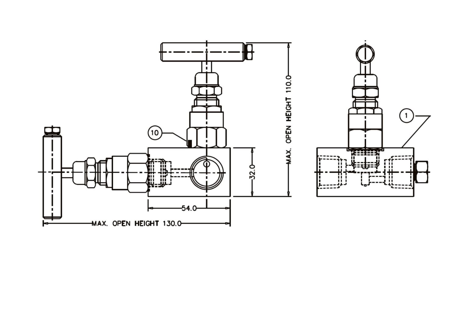 2 Valve Manifold Separately mounted Type _ E367 BB