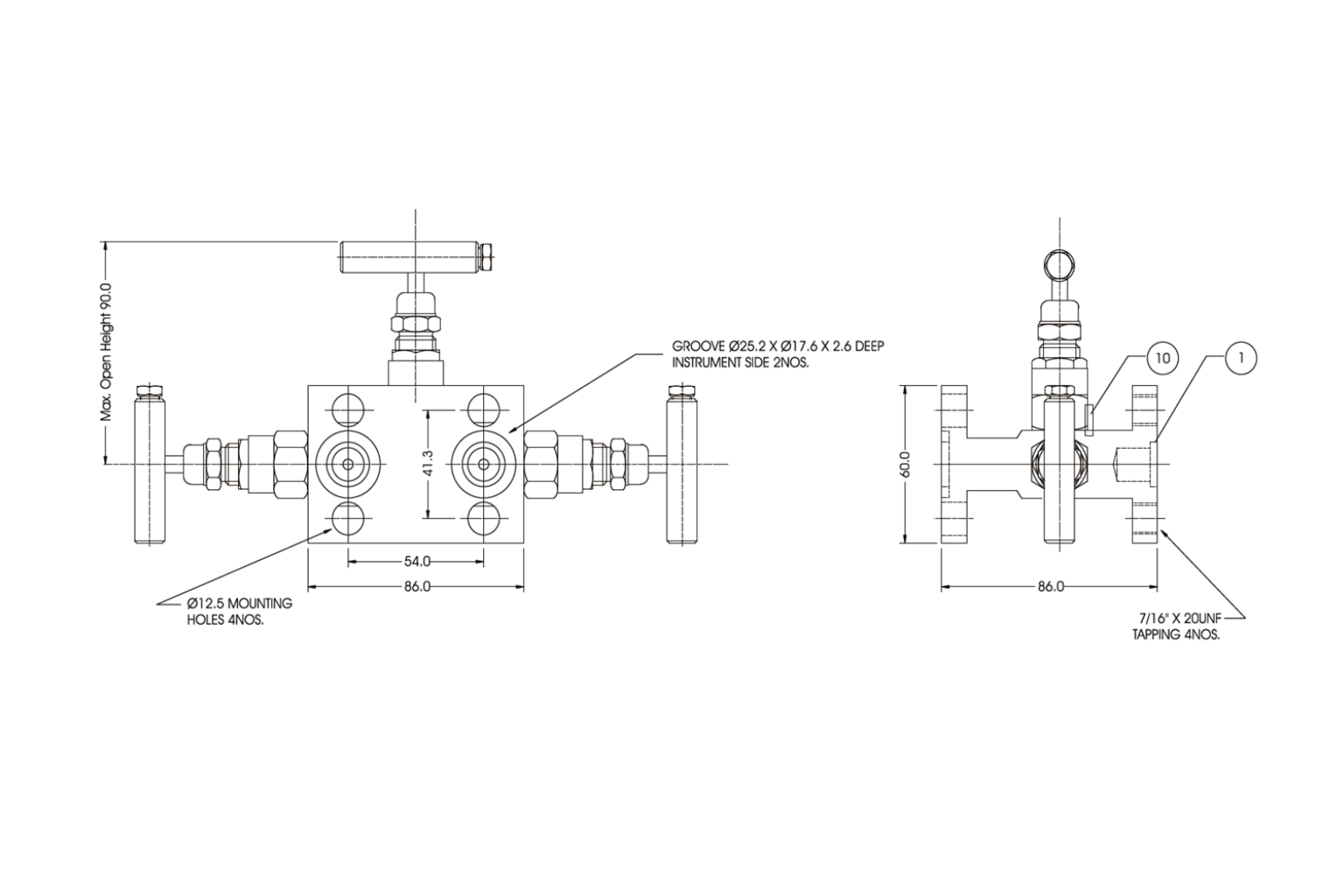 3 Valve Manifold H-Type _ E301 FF (3)