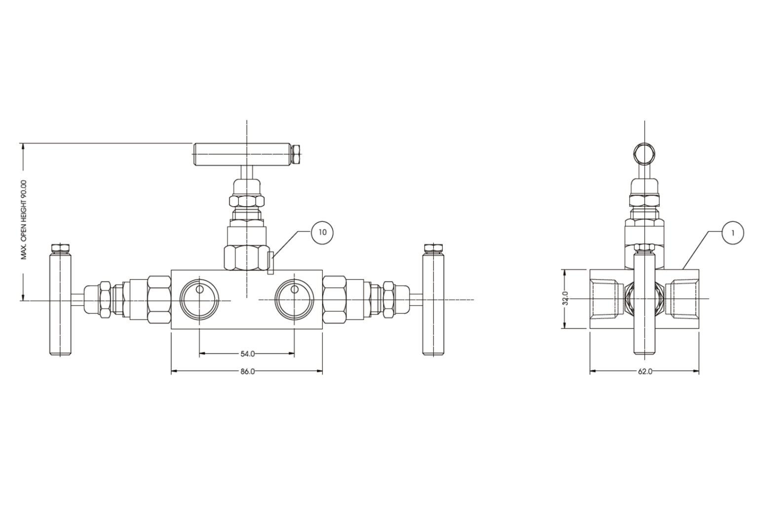 3 Valve Manifold Separately Mounted Type _ E310RM (2)
