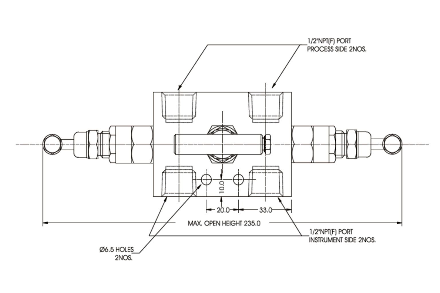 3 Valve Manifold Separately Mounted Type _ E310RM