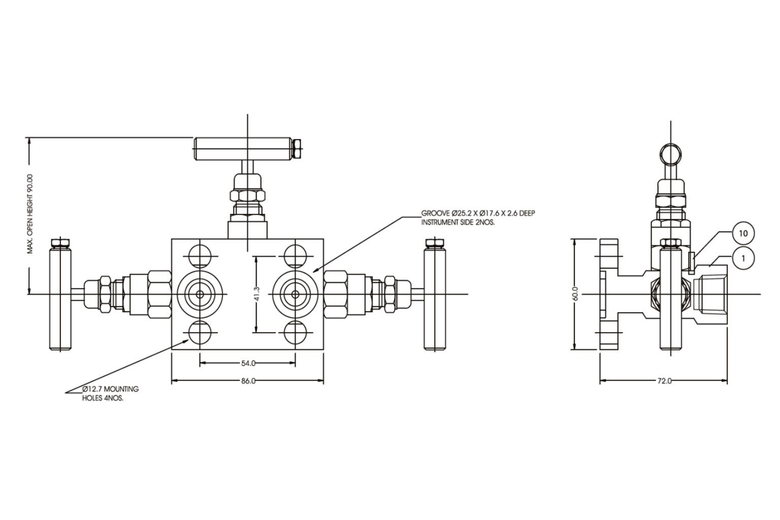 3 Valve Manifold T-Type _ E305 DM (2)