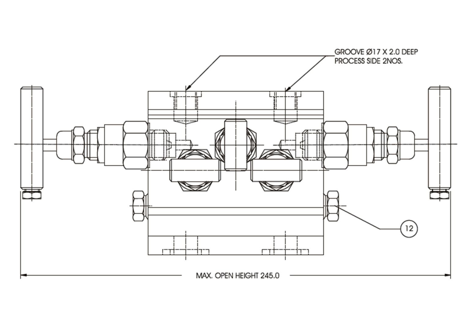5 Valve Manifold H-Type _ E501 FF
