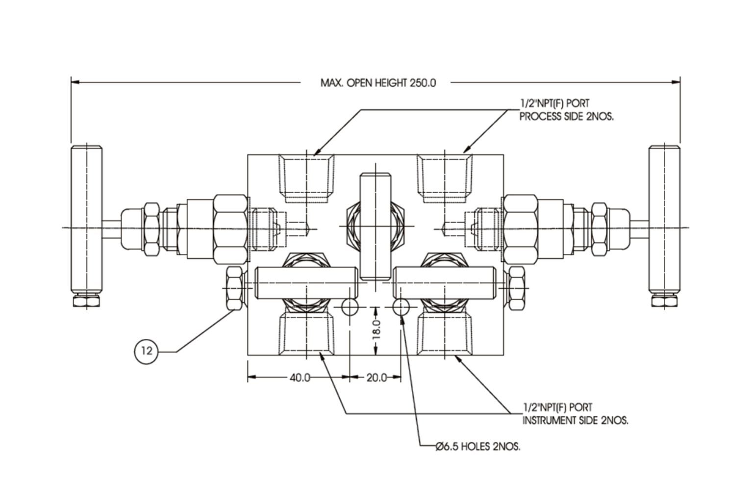 5 Valve Manifold Separately Mounted type _ E510RM